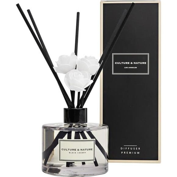 Reed Diffuser 6.7 oz (200ml) Black Cherry Scented Reed Diffuser Set - Picture 7 of 7